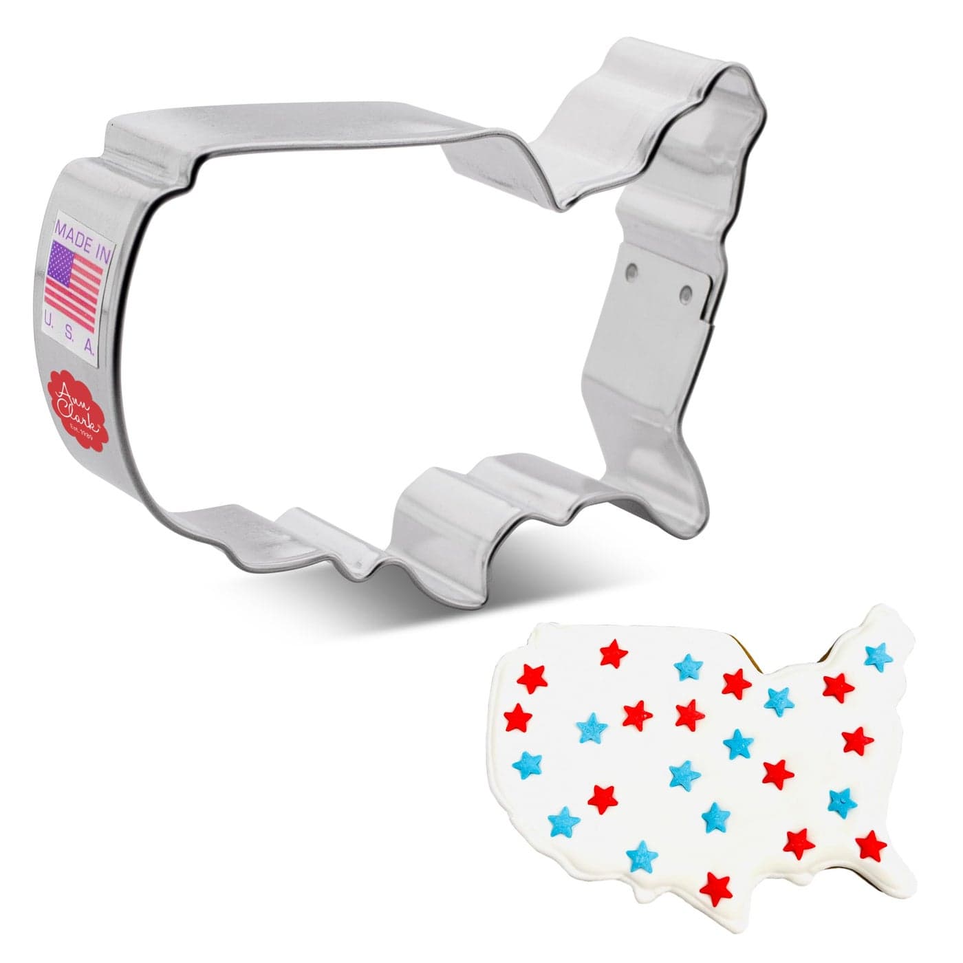 USA Map Cookie Cutter 4 Made in USA by Ann Clark