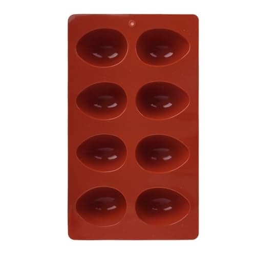 1PC 8-Cavity Easter Egg Shape Silicone Molds, Baking Supplies for DIY Cake Decoration, Chocolate, Candy, Jello, Pastry, Muffin, Bread