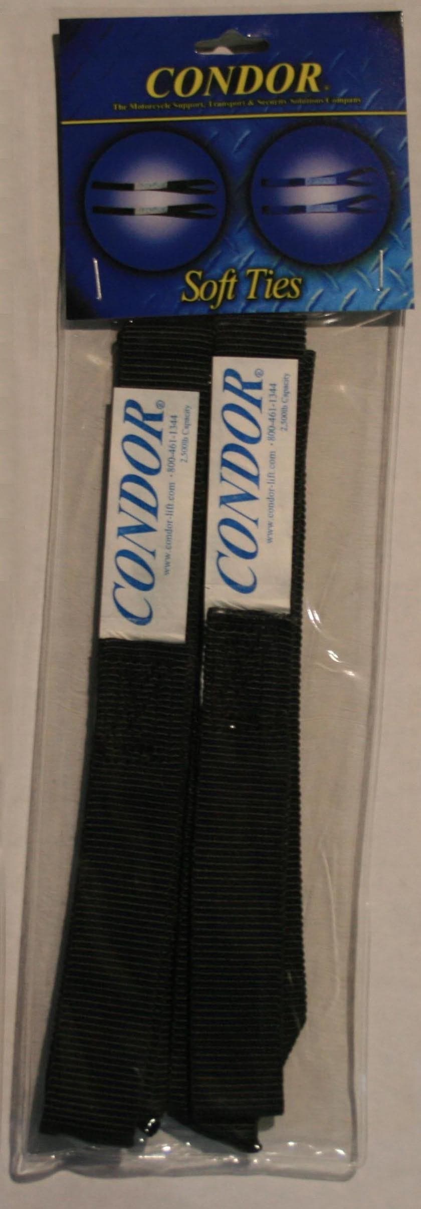 1 Pair of Black WE ONLY Have Blue at This TIME Condor Motorcycle Soft Ties for Ramp Trailer Stand STBlack