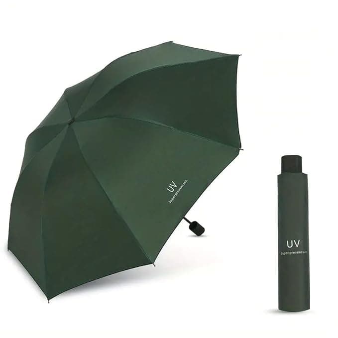 Roughhouse UV Umbrella for Sun & Rain – Auto Open/Close | Windproof | Travel-Friendly 3-Fold Design | SPF 50+ Coated | Big Canopy, Easy to Carry