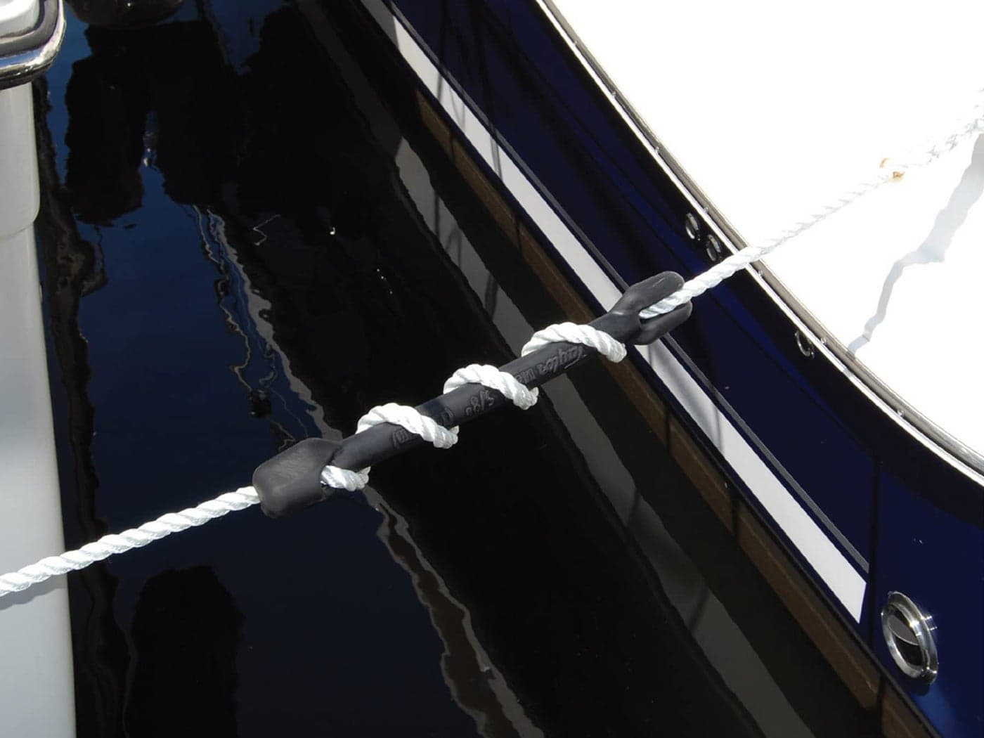 Taylor Made Products LineSaver Mooring Snubber for 5/8" Dock line, Isoprene Natural Rubber Shock Absorber, 19 1/4 inches Length, Protects Against Wind, Waves and Wakes, Tool-Free Installation - 308