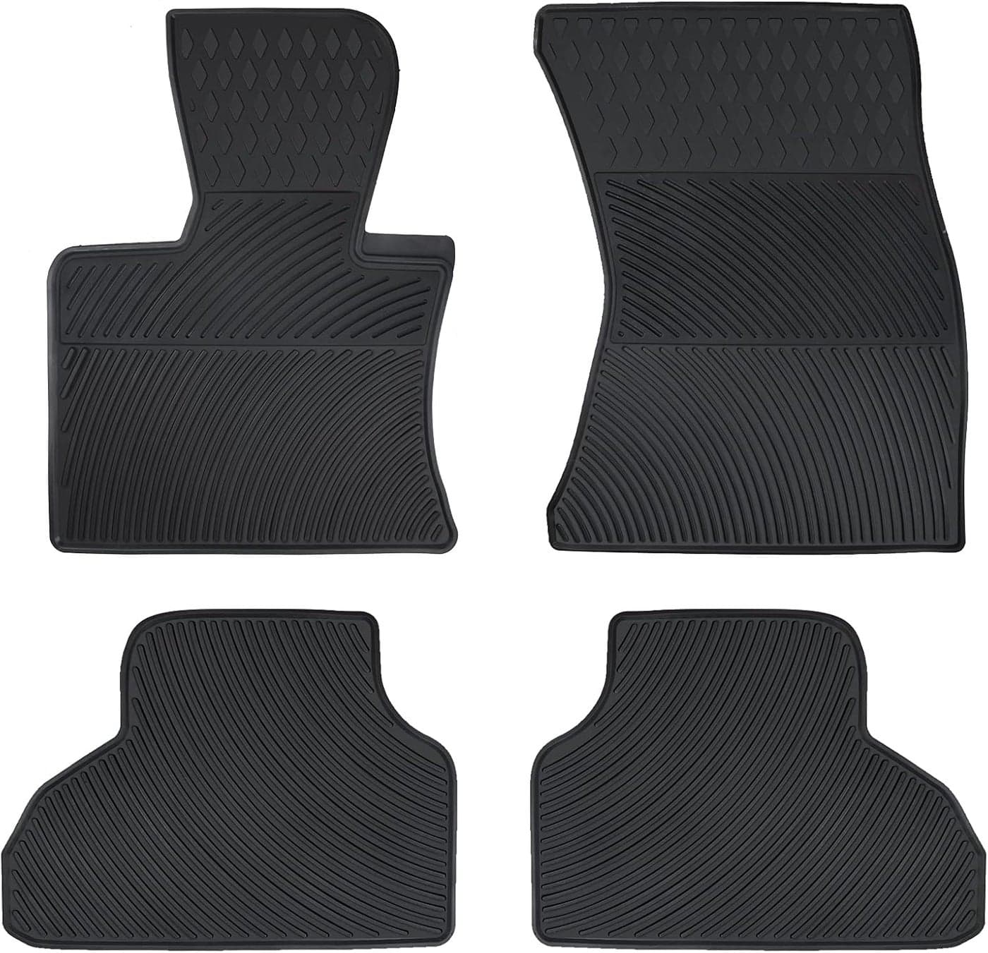 Matericuo Custom Fit Car Floor Mats for BMW X5 F15 (2014-2018) & X6 F16 (2015-2019) - Heavy Duty Rubber, All Weather Protection
