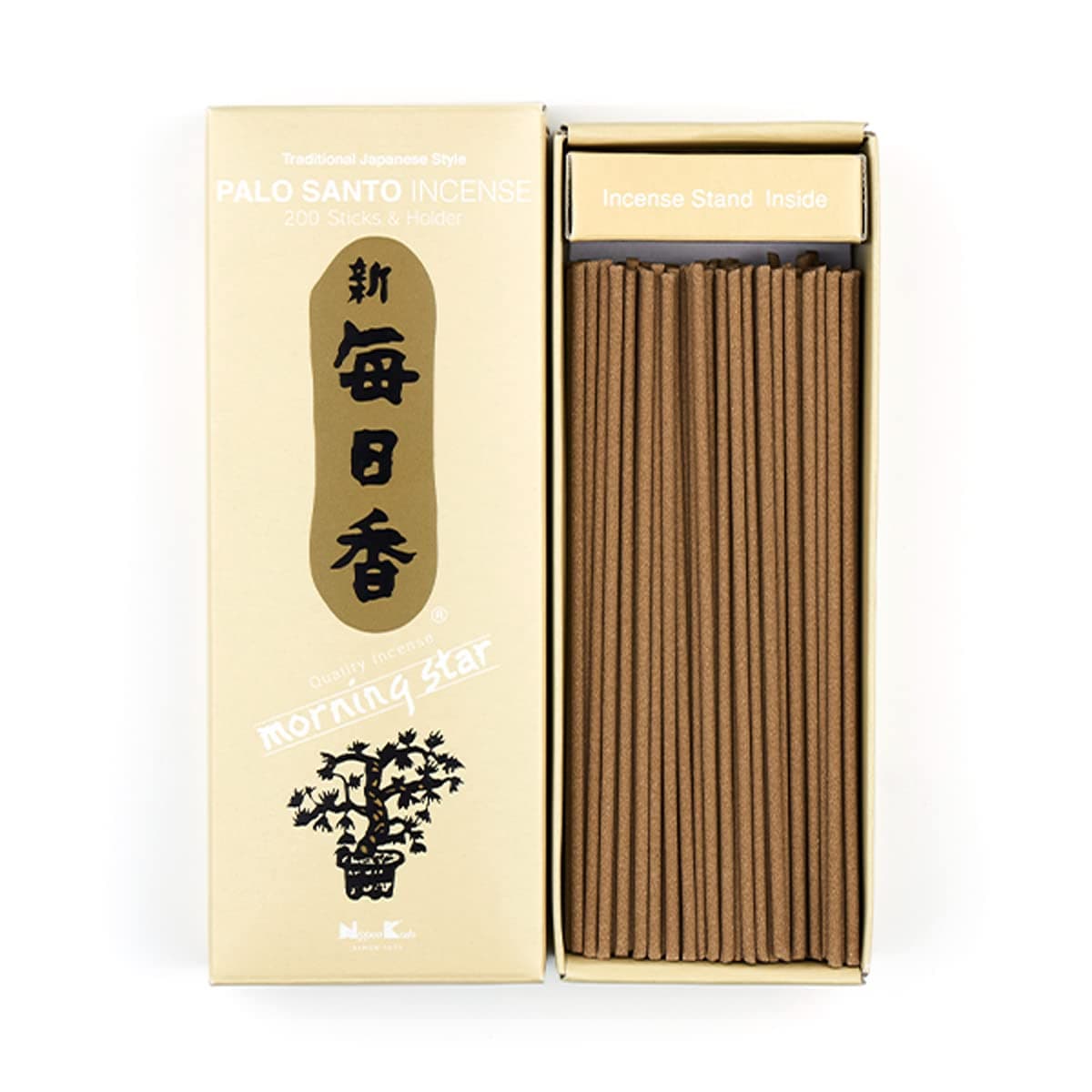 MORNING STAR Palo Santo 200 Sticks Incense by Nippon Kodo Japanese Quality Incense
