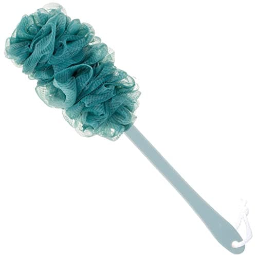Style Homez AMAZER, Super Soft Shower Sponge Loofah Back Body Scrubber with Long 44cm Handle Ocean Blue Color, Bath Essentials by Style Homez