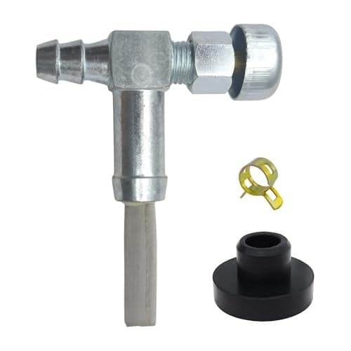 Strongthium Fuel Gas Tank Grommet and Shut Off Valve for Generator Craftsman Coleman Powermate 4200 5000 6500 Generac MTD Lawn Mower 3364 Fuel Tank Parts 7510171 9510171