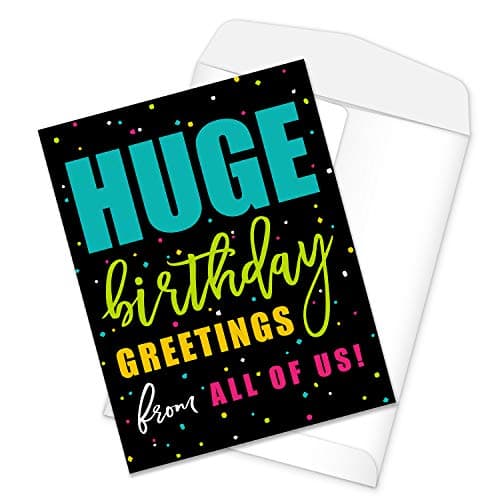 Canopy Street Huge Birthday Greeting / 8.5 x 11 Large Greeting Card/Jumbo Birthday Greeting From Group