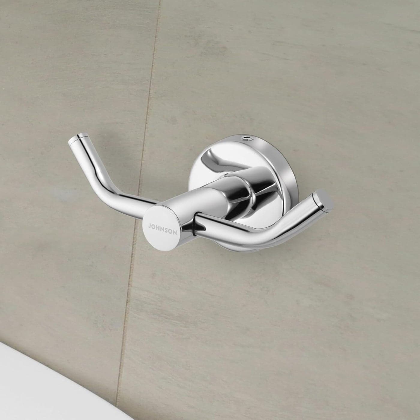 Johnson Alpha 304 Grade Stainless Steel Robe Hook Cloth Towel Hanger Chrome Colour T1553CAMZ 1 Year Warranty