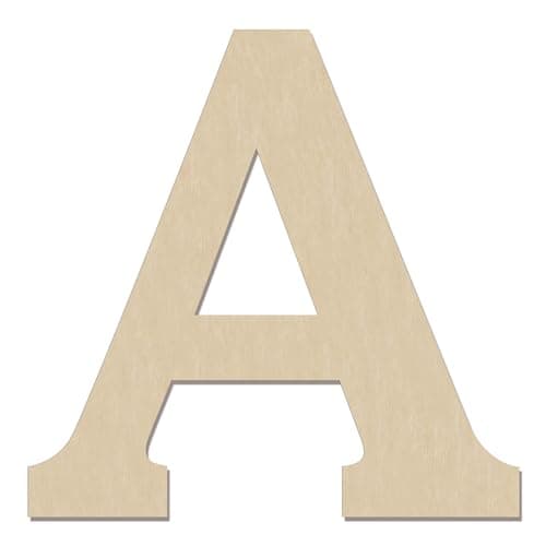 HILAZA 12 Inch Large Wooden Greek Letters Unfinished Big Wood Letters for Wall Decor DIY Crafts Parties Wedding Christmas Home Decoration Letter Alpha