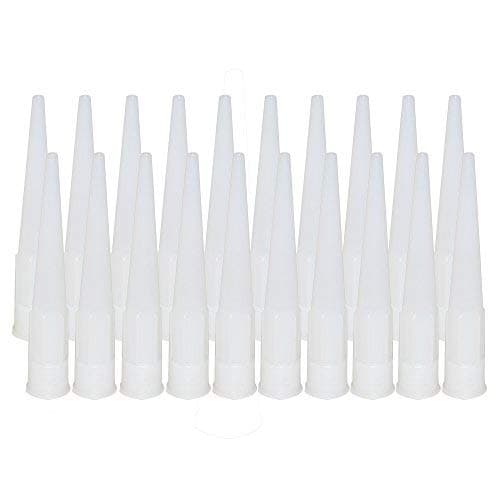 GooChan 20Pack Caulk Nozzles White 20 Pcs
