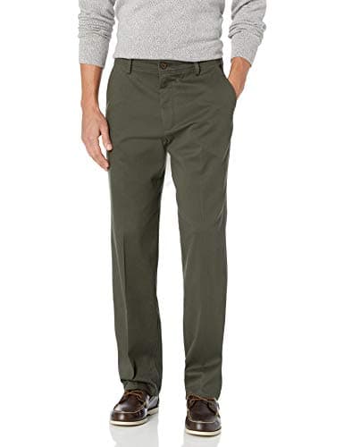 Dockers Men's Classic Fit Easy Khaki Pants (Regular and Big & Tall), Olive Grove, 32W x 32L