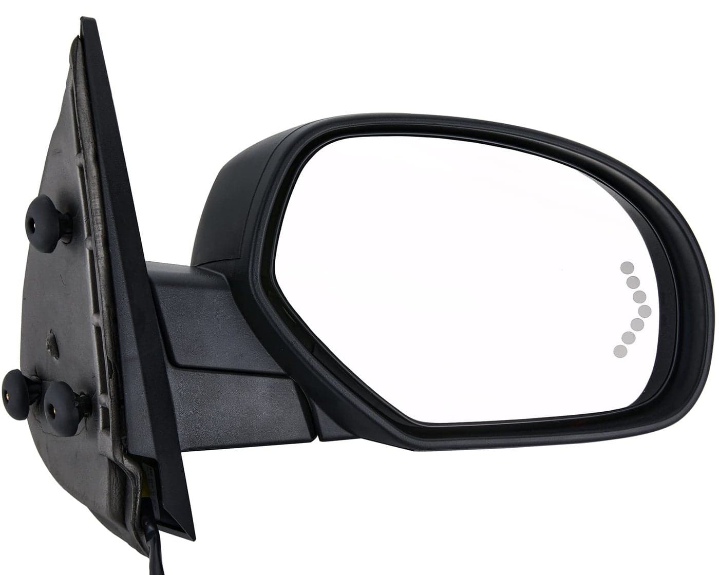 ZAPOSTS Side View Mirror Fit for 0713 Chevy Silverado 1500 2500 HD 3500for GMC Sierra 1500 2500 HDYukonYukon XL 1500Black Power Heated Arrow Turn Signal Puddle Light Passenger Side Manual Folding