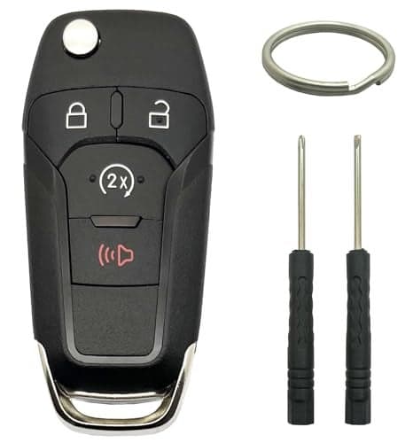 Key Fob Shell Case Replacement Fits for 20152022 Ford F150 Bronco Ranger Raptor Keyless Entry Car Remote Cover N5FA08TDA 164R8134 4 Buttons A