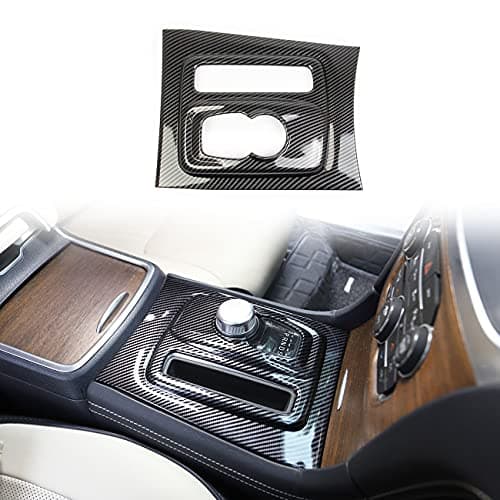 Crosselec Carbon Fiber Central Control Gear Shift Panel Trim Fit For Chrysler 300 2015-2021