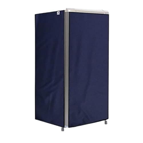 NITASHA Water and dustproof Fridge Cover Compatible for LG 190 litres 3 Star Single Door Refrigerator, Blue Plumeria GL-B201ABPD (Design NO:- Blue)