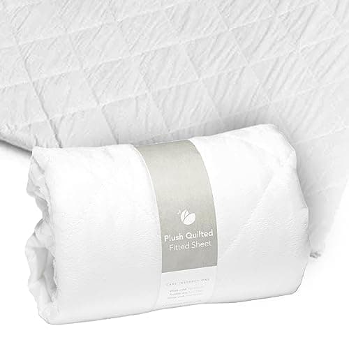 Guava Family Travel Crib Sheet Plush Quilted Fitted Sheet ManufacturerApproved Fit Soft and Breathable Crib Sheet for Your Babys Comfort Unisex Sheet for Infants Toddlers
