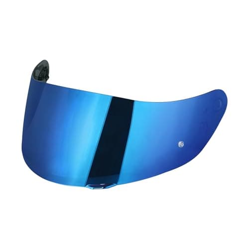 JQF Gear Helmet Visor Replacement Face Shield for K1 K3-SV K5 Helmets Accessories (Chrome Blue)