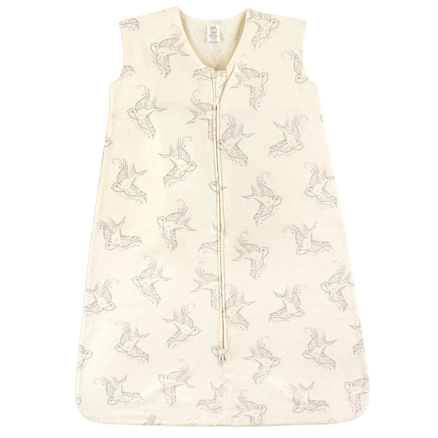 Touched by Nature Unisex Baby Organic Cotton Sleeveless Wearable Sleeping Bag Sack Blanket Bird 1218 Months