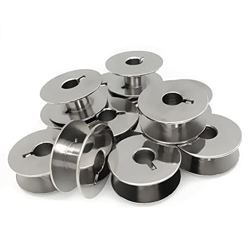 Fbshicung 50pk MetalL Bobbins Compatible with Sewing Machine Brother Baby Lock Juki 55623S SA159 H12413002