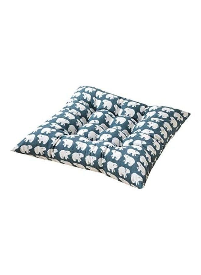 New Printing Plain Seat Pad Dining Room Garden Kitchen Chair Cushions Tie On blue