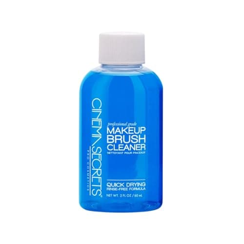 Cinema Secrets Original Blue Vanilla Makeup Brush Cleaner Solution Professional Cleanser for Makeup Brushes QuickDrying RinseFree Formula Removes Stubborn Waterproof Make Up 2 fl oz