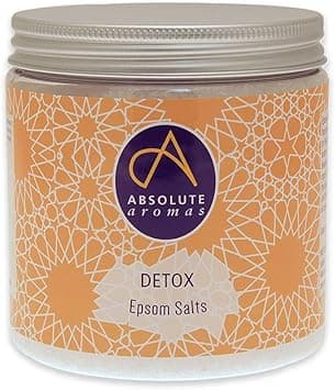 Absolute Aromas Detox Epsom Bath Salts 575g Magnesium Sulphate Infused with 100 Pure Juniperberry Geranium Palmarosa Grapefruit and Cedarwood Oils Essential Oils