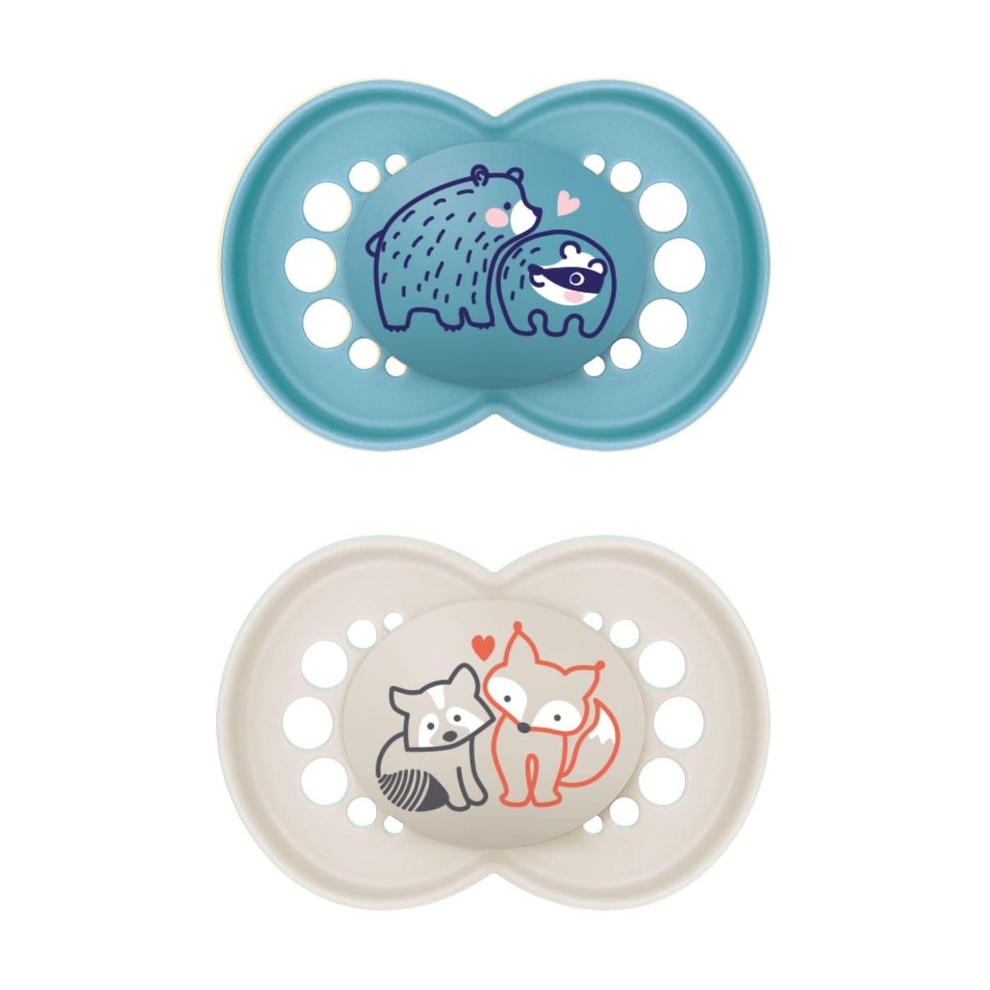 MAM Original Matte Baby Pacifier Nipple Shape Helps Promote Healthy Oral Development Sterilizer Case 2 Pack 616 Months Boy2 Count Pack of 1