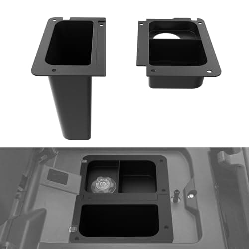 LitMiRaCle Under Seat Storage Box for 20142025 Honda Pioneer 7002 7004 Accessories Driver Side Underseat Duable Polypropylene 44L Storage Bin 2PCS