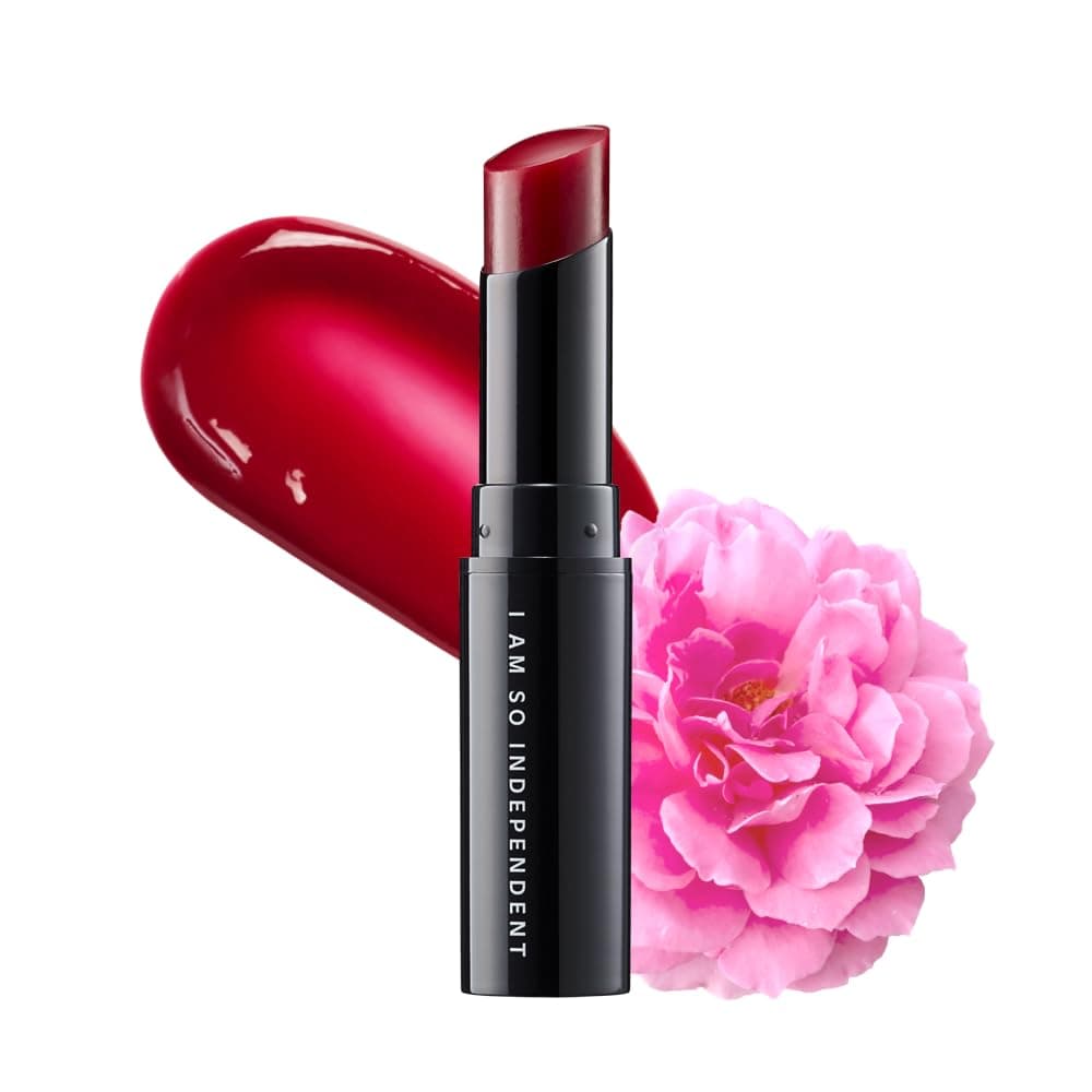 ISOI Bulgarian Rose Lip Treatment Balm Pure Red 5g 018oz Dewy Gloss Finish Lip Tinted Balm Korean Lip Moisturizer with Bulgarian Rose Oil for Dry Lips NonSticky Lip Care