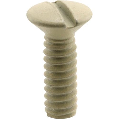 Prime-Line U 9015 Switch Plate Cover Screw, #6-32 x 1/2 In., Ivory Finish (100 Pack)