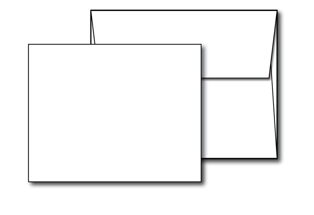 Heavyweight Blank 80lb Cover White A2 Flat Card Invitations with Envelopes 425 x 55 100 Flat Cards and Envelopes For InkjetLaser Printers