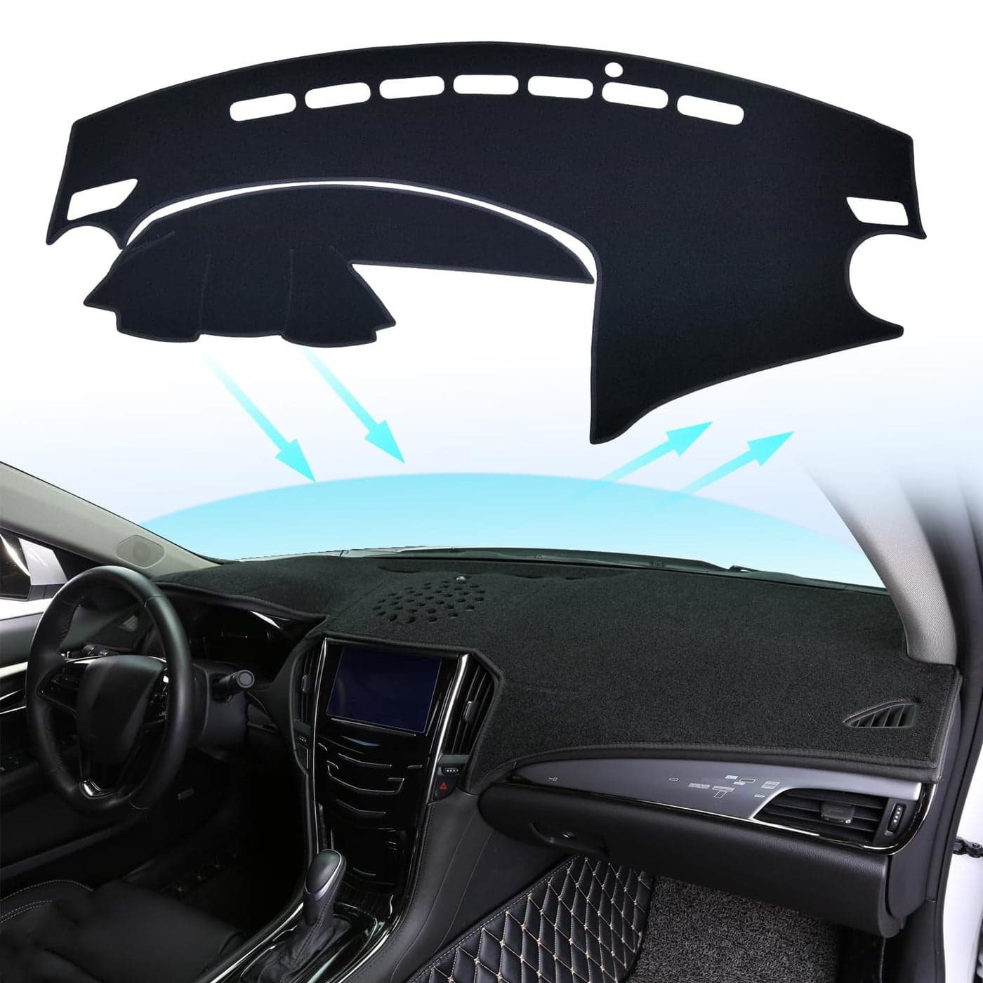 Dash Cover Mat for Mazda 3 2010 2011 2012 2013 Dashboard Cover Nonslip Dash Board Protector Mat Interior Accessories Sunshade Anti Glare Pad Carpet