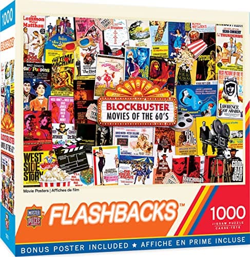 MasterPieces 1000 Piece Jigsaw Puzzle Movie Posters Fun for Adults Family Kids NonGlare Finish 1925 x 2675