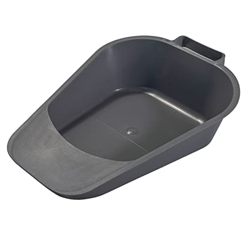 Vakly Fracture Bedpan - Portable Easy Clean Plastic Bed Pan - Female Urinal with Built-in Handle for Easier Placement and Removal and Spill-Free Guard for Bed-Bound/Bedridden Patient for Women and Men