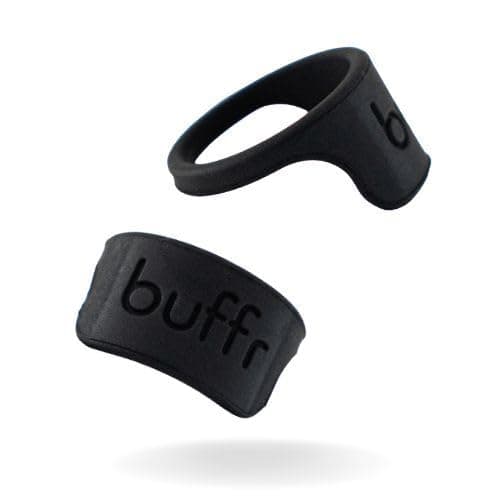 BUFFR Silicone Ring Protector for Working Out – Wedding Ring Protector – Rubber Ring Guard for Women – Charcoal, Size 4
