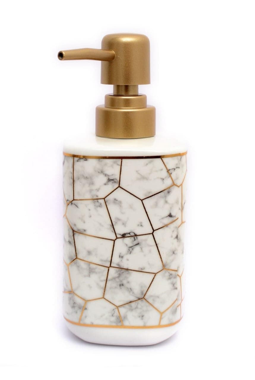 Skywalk Modern Style Ceramic Liquid Soap Dispenser for Bathroom & Kitchen (250 ml)