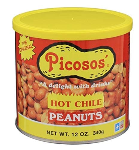 Picosos Hot Chile Peanuts 12oz Can Pack of 4