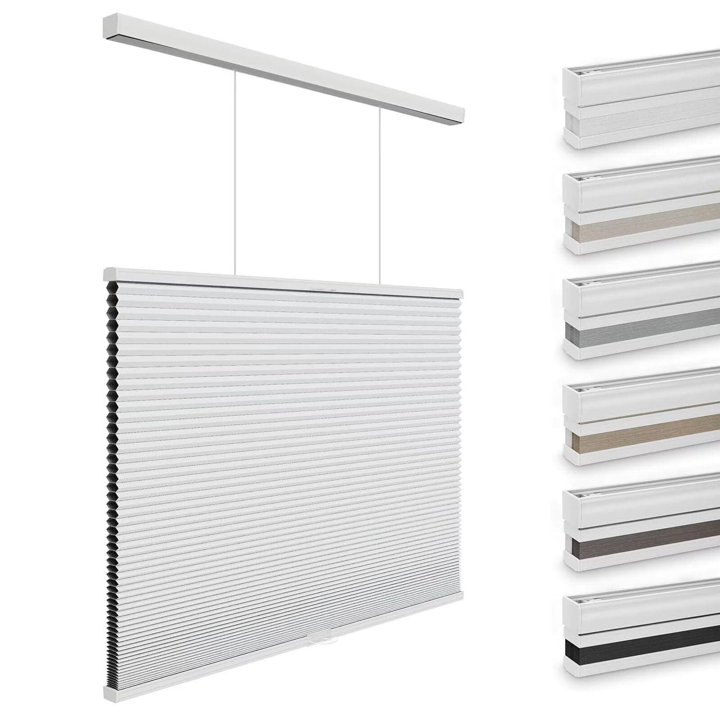 Changshade Blackout Cellular Shades Cordless Top Down Bottom Up Blinds for Windows 15 Single Cell Pleated Honeycomb Window Shades for Bedroom Child Room30 Width x72 HeightWhite