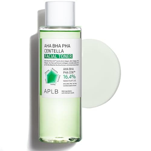 APLB AHA BHA PHA Centella Facial Toner AHA BHA PHA CEN 164 541 FLOZKorean Skincare Exfoliant Replenishing Moisture Revitalize for Gentle and Improve Skin Texture