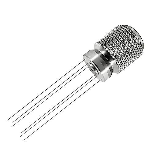 NEOUZA Coffee WDT Distribution Tool Accessories, Aluminum Handle, 0.4mm 6 Stainless Needles, Espresso Powder Stirrer