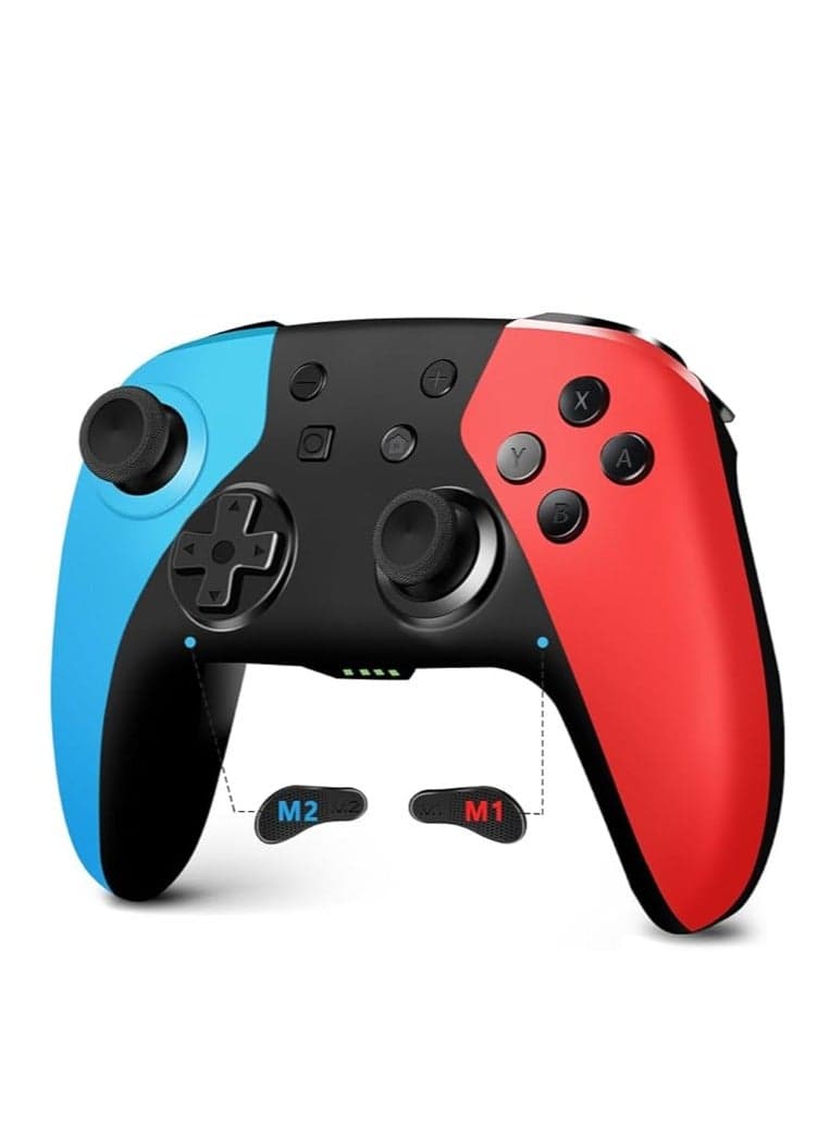 Wireless Controller for Nintendo Switch/Switch 2/Lite/OLED/Windows, Hall Effect Joystick for Switch Pro Controllers with Wake Up/Turbo/Vibration/Back Buttons/Programmable