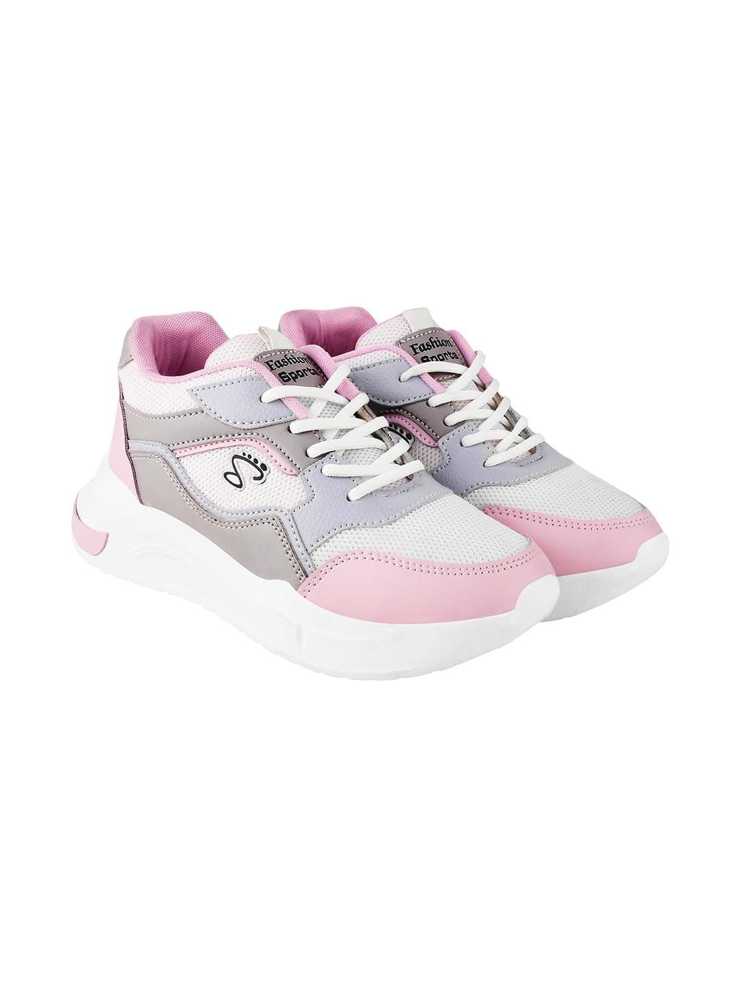 Shoetopia Girls MP Pink Sneaker - 4 UK (Girls-MP-Pink)