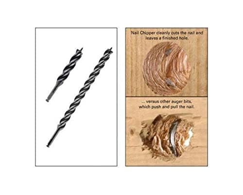 WoodOwl 03710 Tri-Cut 13/16-Inch by 7-1/2-Inch Nail Chipper Auger Bit