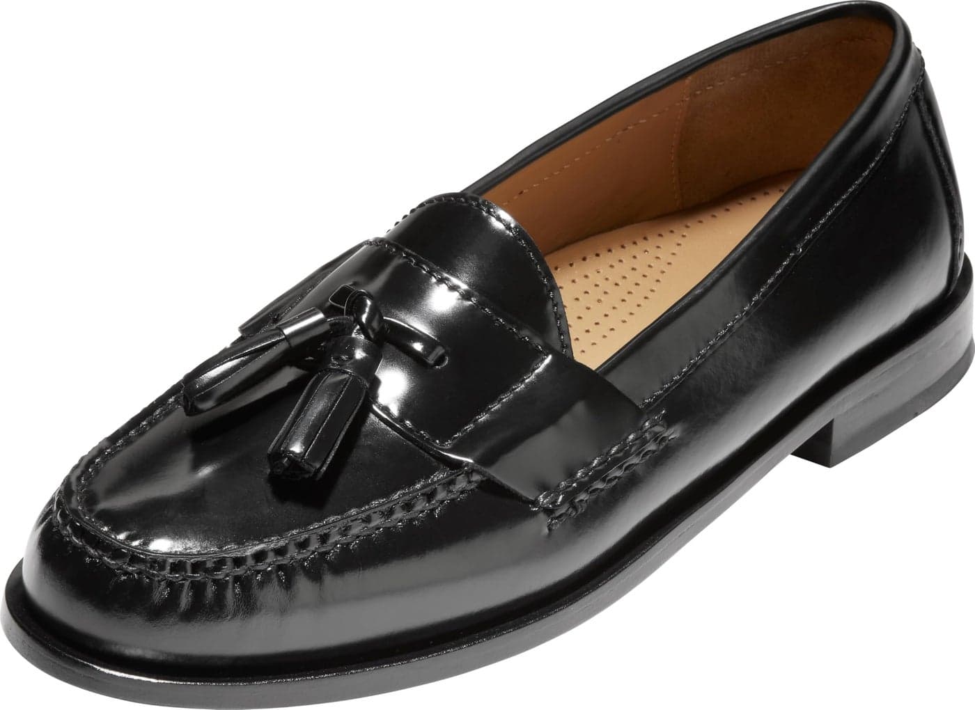 Cole Haan Men's Pinch Tassel Loafer, Black, 7.5 E US