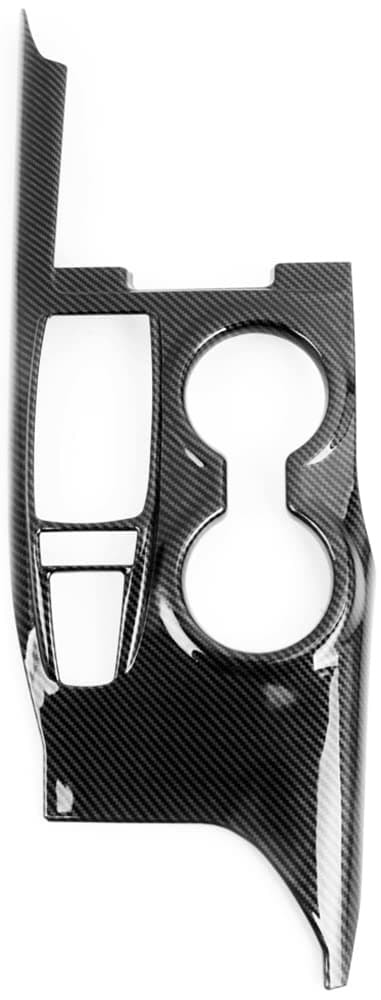 Kadore Console Panel Cup Holder Trim Gear Shift Cover for Toyota Camry LE SE TRD SE 2019 2020 2021 2022 2023 2024 Interior Carbon Fiber Style LHD 1pc (Without Seat Heater Switch)