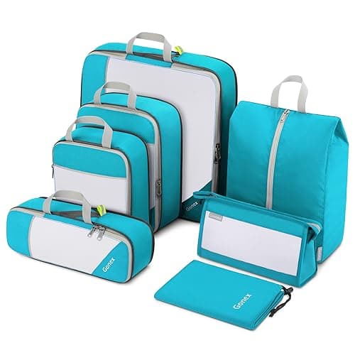 Compression Packing Cubes, Gonex Extensible Storage Mesh Bags Organizers