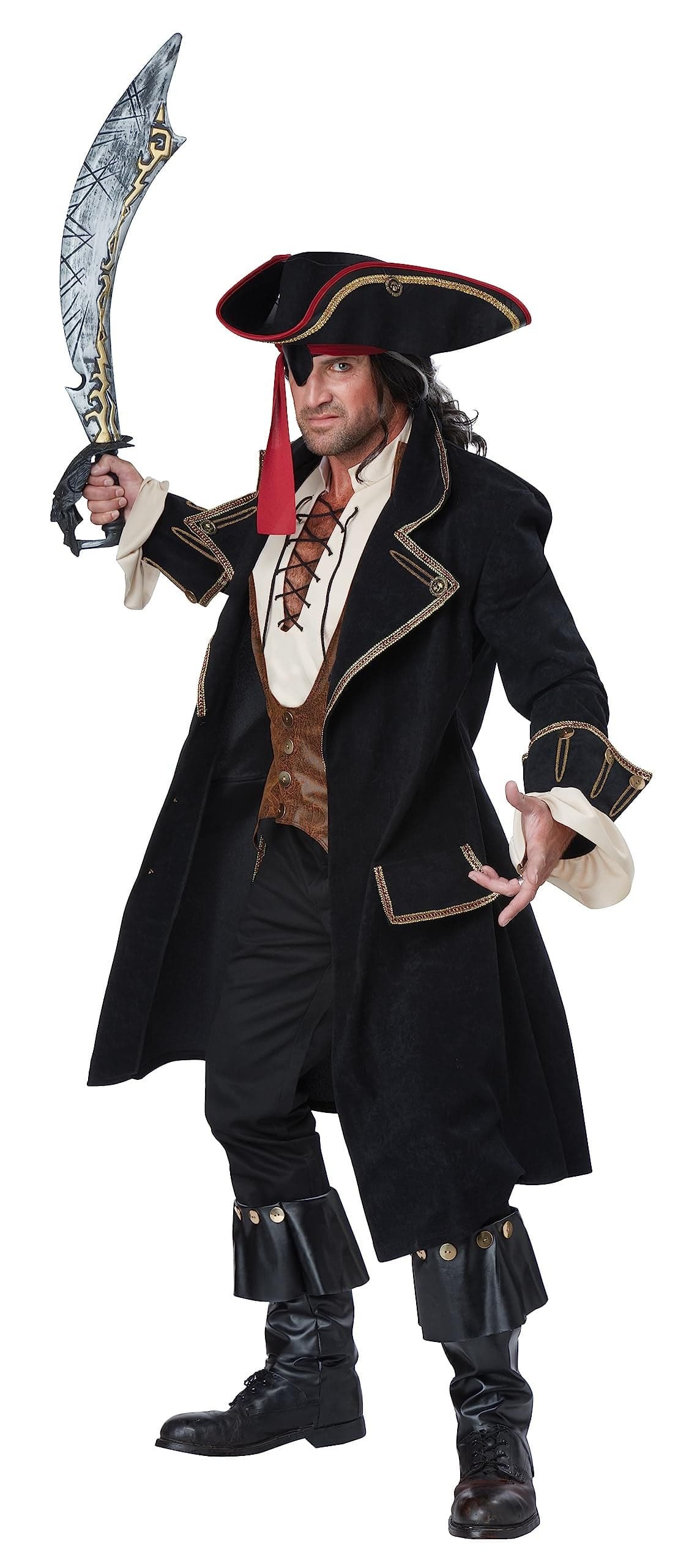 California Costumes Adult Deluxe Pirate Captain Costume XLarge