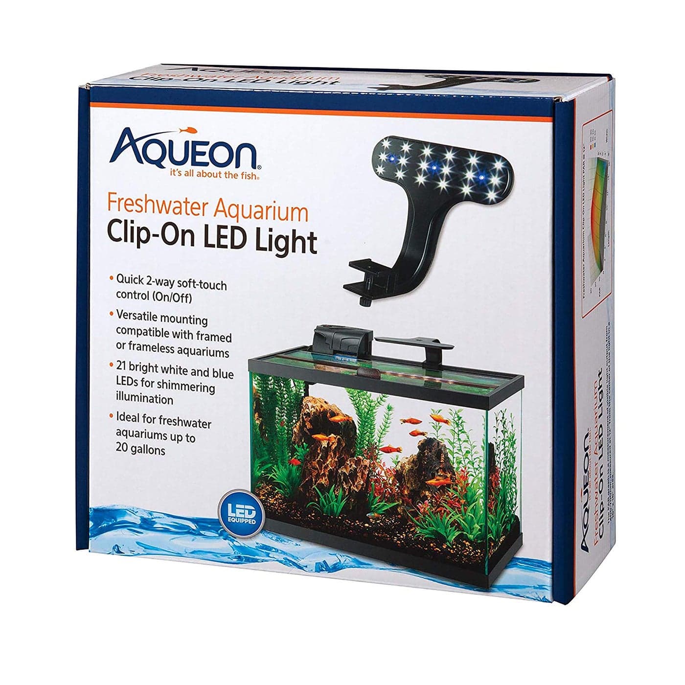 Aqueon Freshwater Aquarium ClipOn LED Light One Size