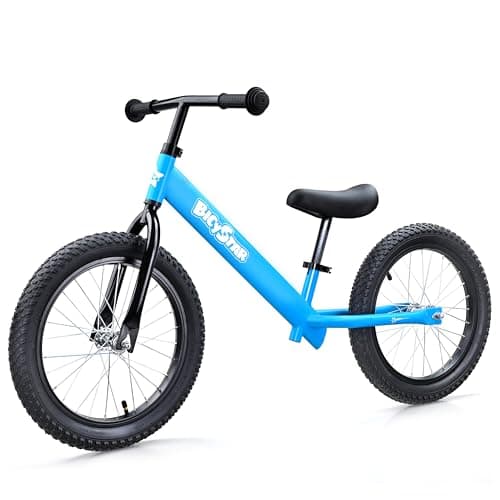Bicystar 16 Inch Balance Bike Toddler Bicycle Ages 58 Air Tires No Pedals Push Bike Toddler Outdoor Toy Bike for Kids Boys Girls Blue
