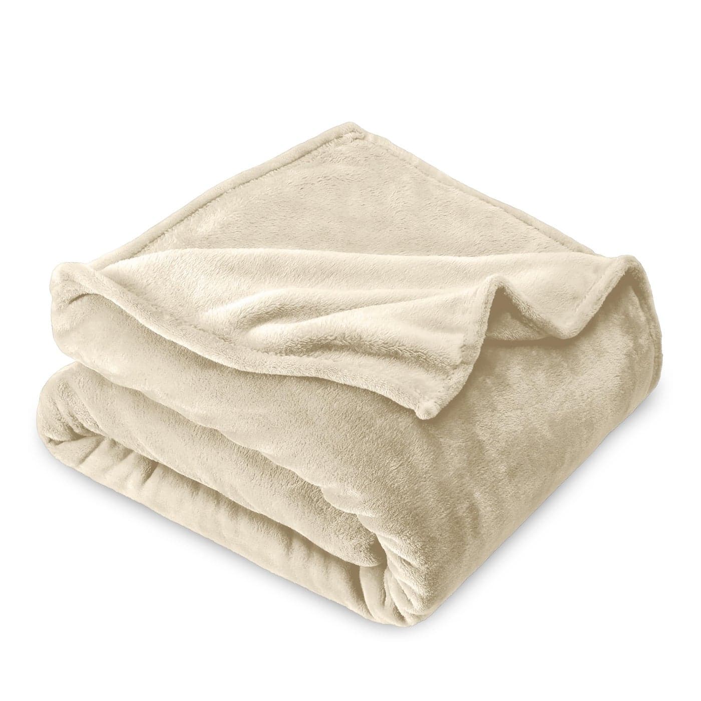 Bare Home Fleece Blanket FullQueen UltraSoft Lightweight for Bed Sofa and Couch Luxury Microplush Cozy Warm Blanket FullQueen Oyster