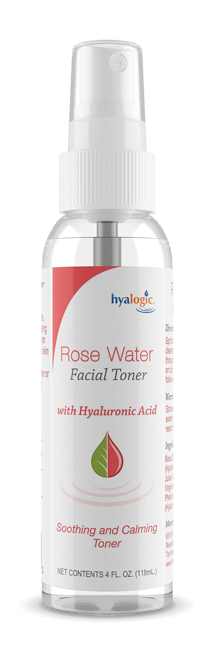 Hyalogic Rose Toner AlcoholFree Facial Toner with Hyaluronic Acid Aloe Vera Amazing Face Astringent for All Skin Types Facial Toner to Boost Brightness Softness 4 fl oz
